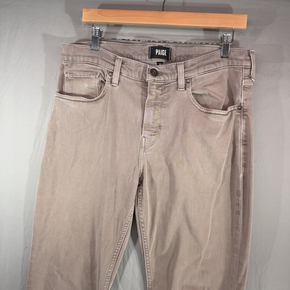 PAIGE Federal Slim Straight Men's Pant Size 34x30 Deep Mauve Modern Rare Tone